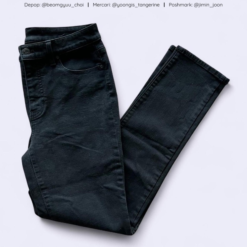 Black high rise straight jeans - size 4